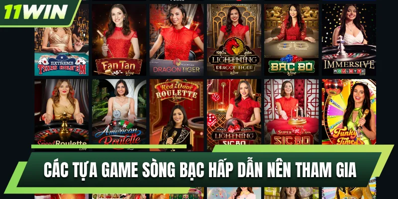 Các tựa game sòng bạc hấp dẫn nên tham gia