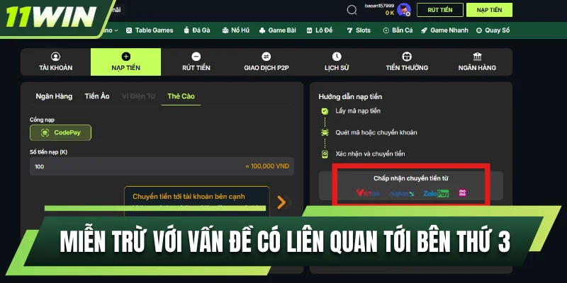 Miễn trừ với vấn đề có liên quan tới bên thứ 3